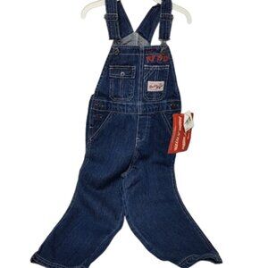 Radio Flyer Denim Coveralls One Piece Size 3T 100% Cotton NWT dated 2004